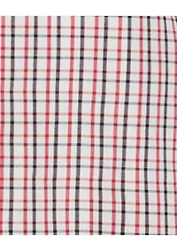 Boys 8-20 Husky Long Sleeve Stretch Lambert Plaid Shirt & Bow Tie