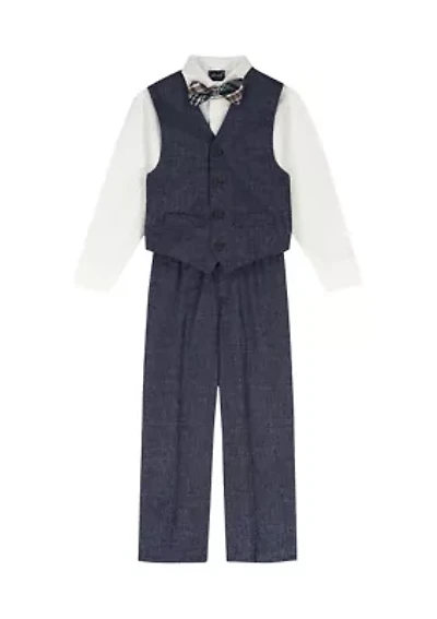 Boys 4-7 Vest Set with Bow Tie