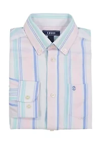 Boys 8-20 Long Sleeve Harbor Stripe Shirt