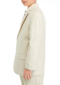 Boys 8-20 Natural Linen Look Jacket