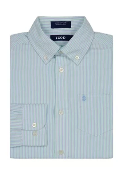 Boys 8-20 Long Sleeve Aruba Stripe Oxford Shirt