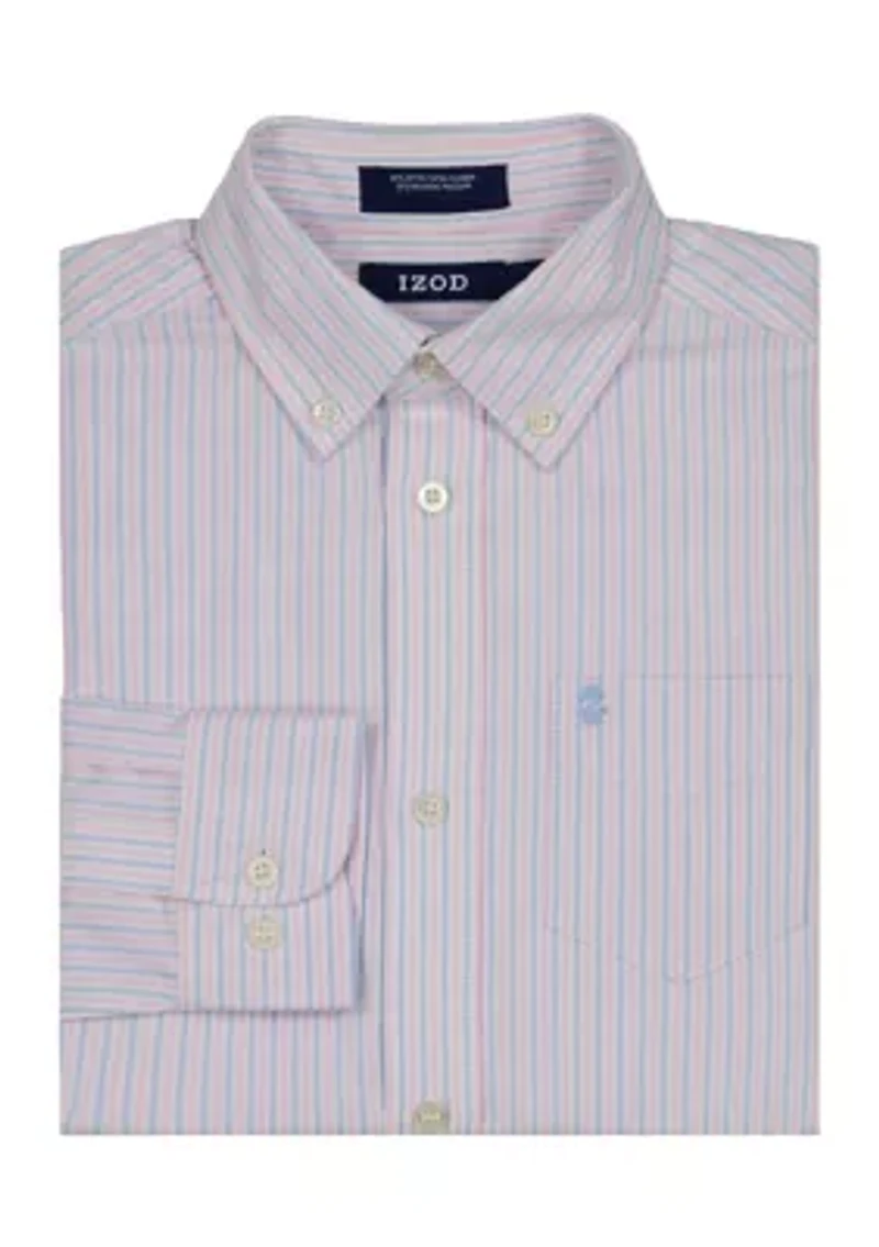 Boys 8-20 Long Sleeve Aruba Stripe Oxford Shirt