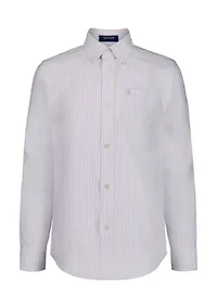 Boys 8-20 Long Sleeve Aruba Stripe Oxford Shirt