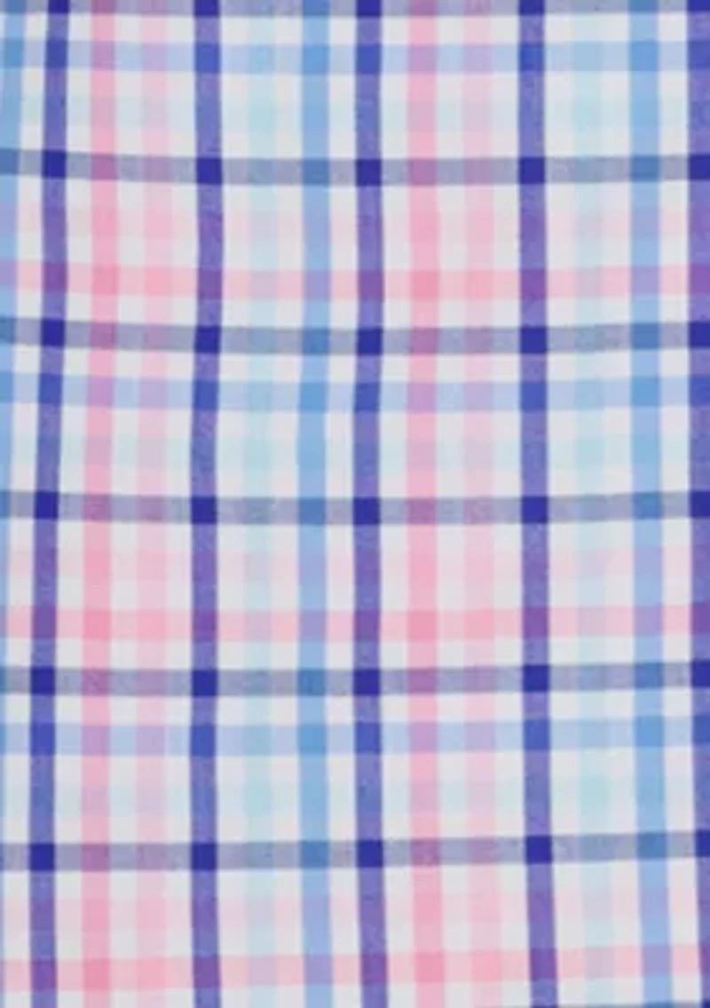 Boys 8-20 Long Sleeve Stretch Pismo Plaid Shirt & Bow Tie