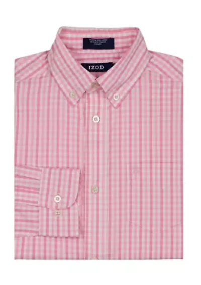 Boys 4-7 Long Sleeve Stretch La Jolla Gingham Shirt