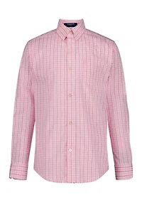 Boys 4-7 Long Sleeve Stretch La Jolla Gingham Shirt