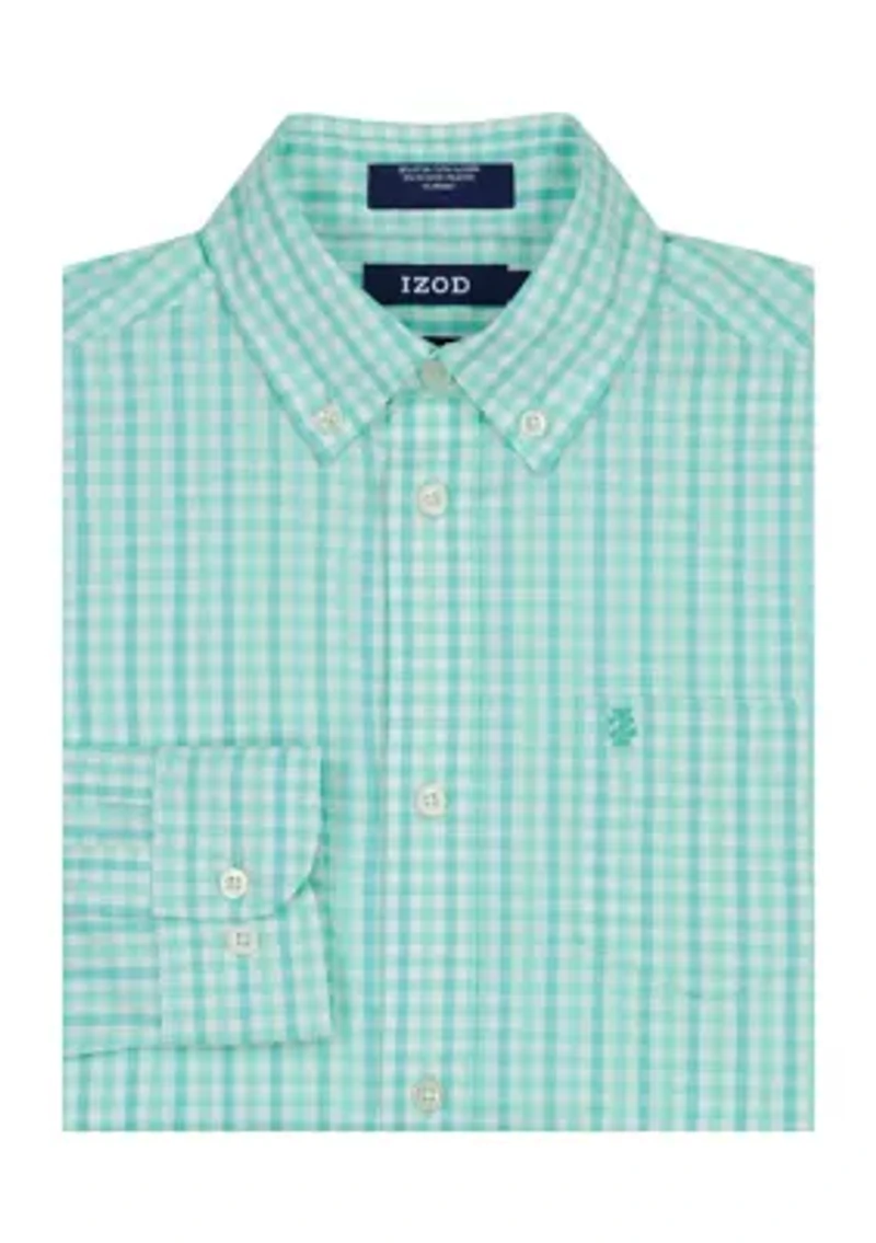 Boys - Long Sleeve Stretch La Jolla Gingham Shirt