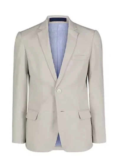 Boys 8-20 Stretch Linen Look Jacket
