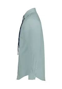 Boys 8-20 Poplin Long Sleeve Shirt with Tie