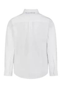 Boys 8-20 Poplin Plaid Shirt with Bowtie