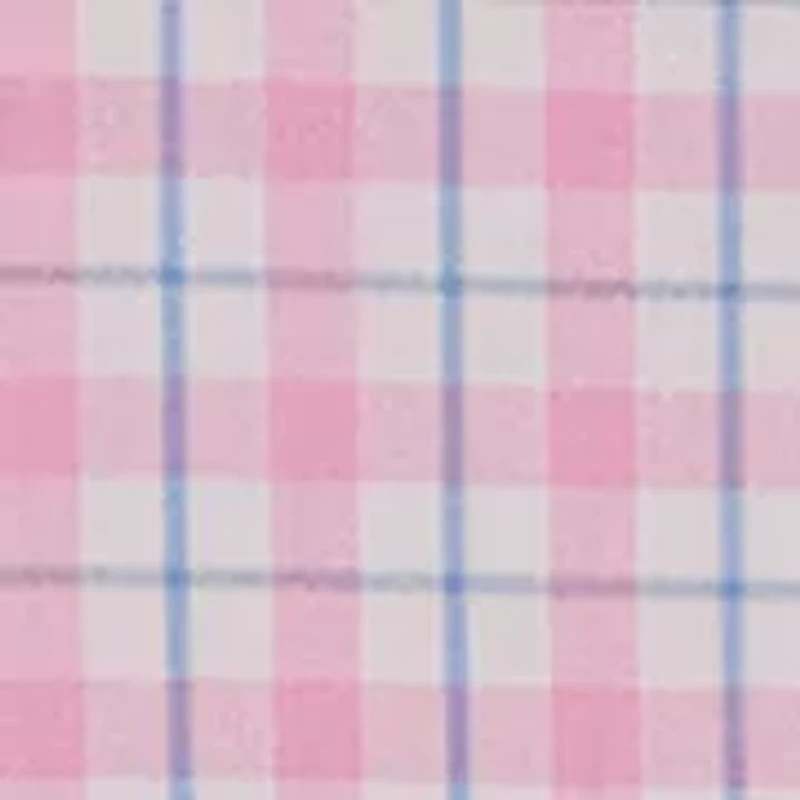 Men's Ocean Plaid Long Sleeve Shirt with Tie