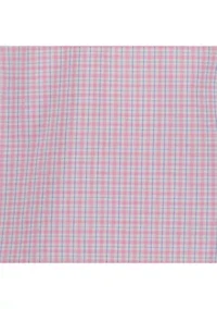 Men's Ocean Plaid Long Sleeve Shirt with Tie