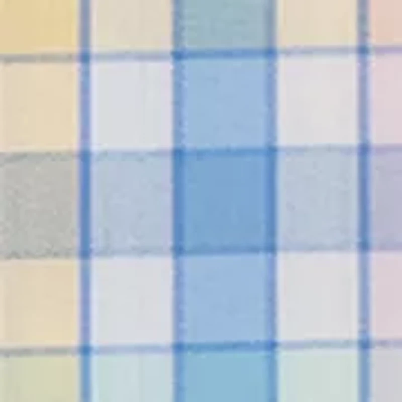 Men's Plaid Sunset Long Sleeve Shirt with Bow Tie