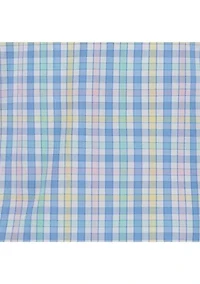 Men's Plaid Sunset Long Sleeve Shirt with Bow Tie