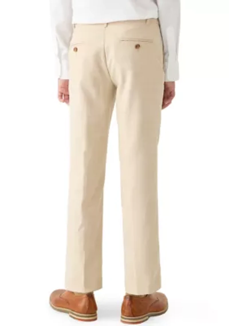 Boys 8-20 Stretch Sharkskin Pants