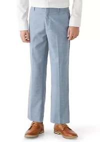 Boys 8-20 Husky Stretch Sharkskin Pants