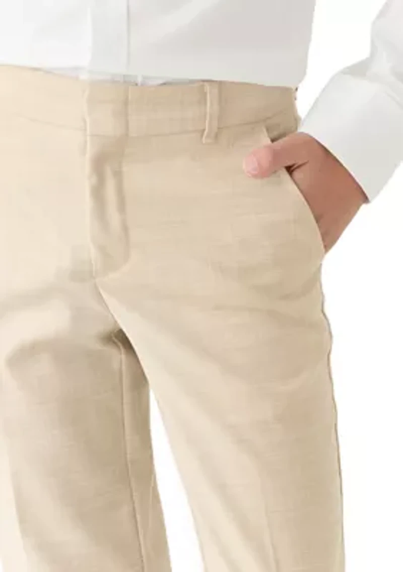 Boys 8-20 Stretch Sharkskin Pants