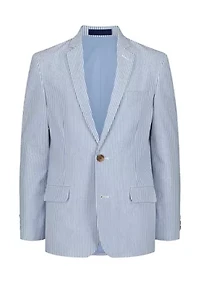 Boys 8-20 Seersucker Stretch Performance Jacket