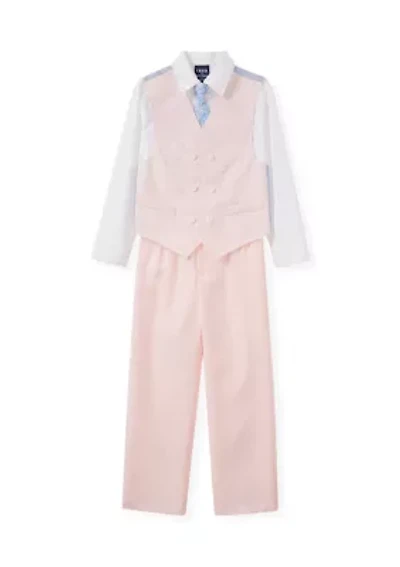 Boys 4-7 Houndstooth Shirt and Pants Set