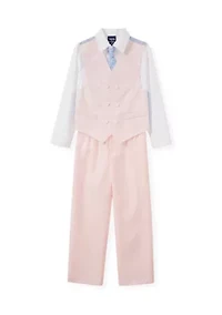 Boys 4-7 Houndstooth Shirt and Pants Set