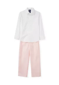 Boys 4-7 Houndstooth Shirt and Pants Set