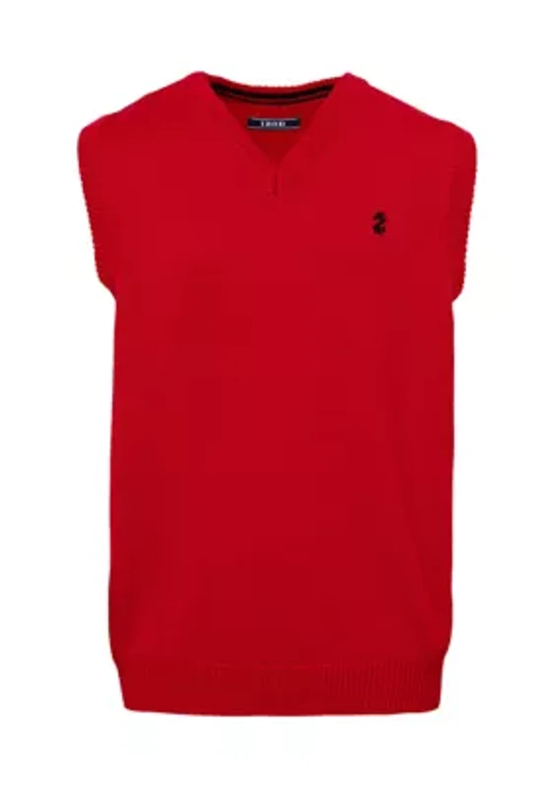 Boys 8-20 Solid Sweater Vest