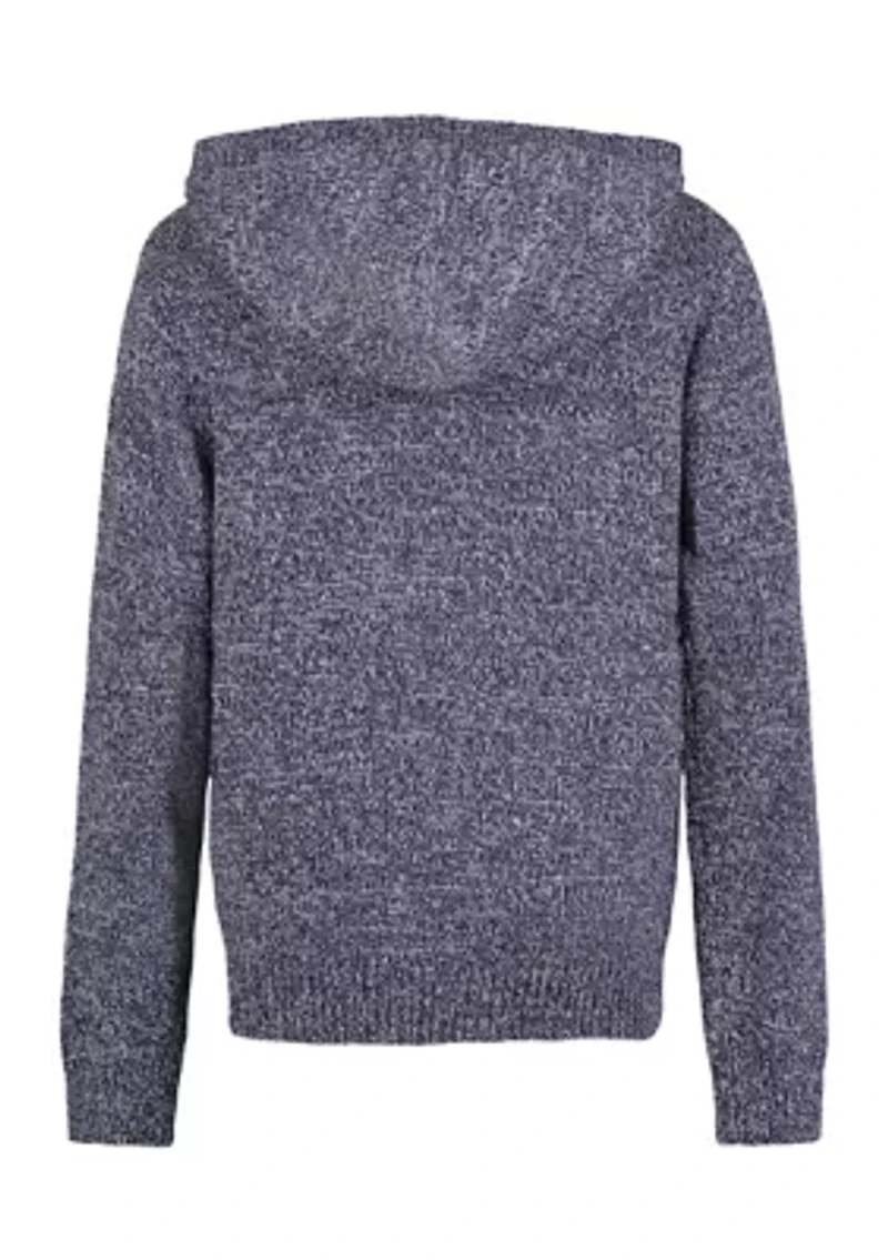 Boys 8-20 Hooded Marled Sweater