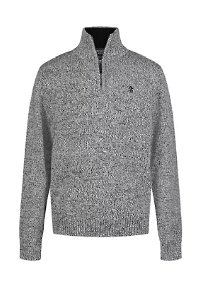 Boys 8-20 Marled 1/4 Zip Sweater