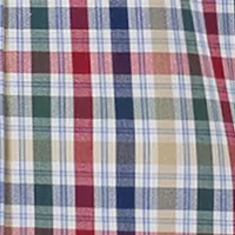 Boys 8-20 Long Sleeve Yarn Dyed Stretch Ithaca Plaid Shirt
