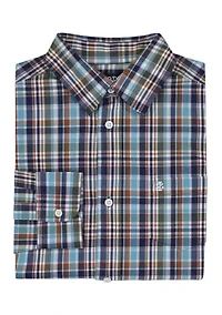 Boys 8-20 Long Sleeve Cheyenne Plaid Shirt