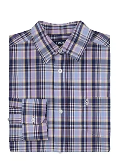 Boys 8-20 Long Sleeve Cheyenne Plaid Shirt