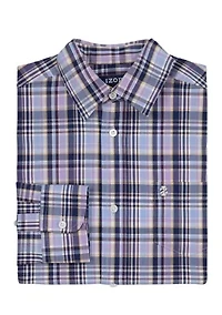 Boys 8-20 Long Sleeve Cheyenne Plaid Shirt