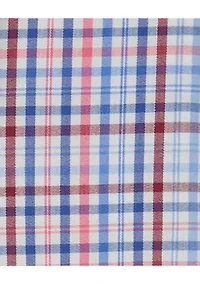 Boys 8-20 Long Sleeve Melstone Plaid Poplin Shirt (Extended Size)
