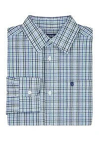 Boys 8-20 Long Sleeve Melstone Plaid Shirt