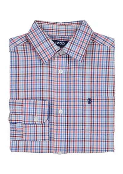 Boys 8-20 Long Sleeve Melstone Plaid Poplin Shirt