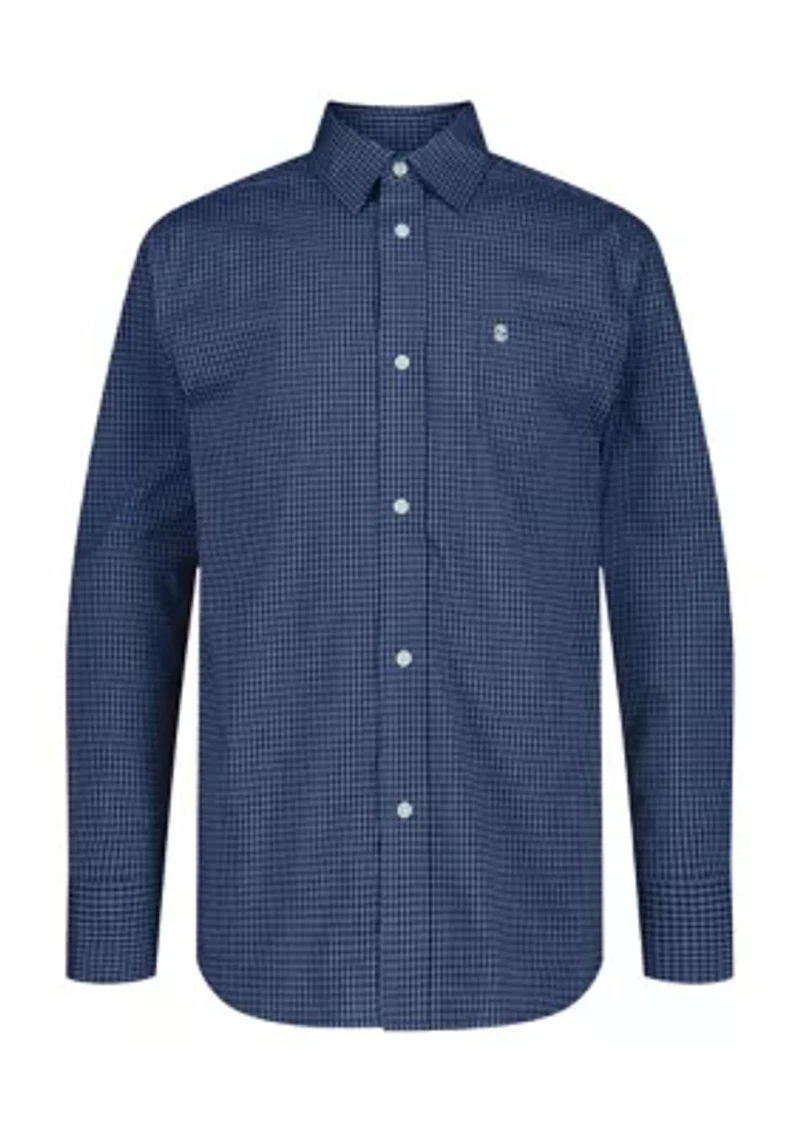 Boys 8-20 Long Sleeve Missoula Gingham Plaid Shirt (Extended Size)