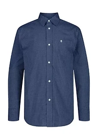 Boys 8-20 Long Sleeve Missoula Gingham Plaid Shirt (Extended Size)