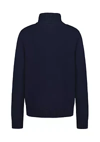 Boys 8-20 Snowflake Fairisle Button Up Sweater