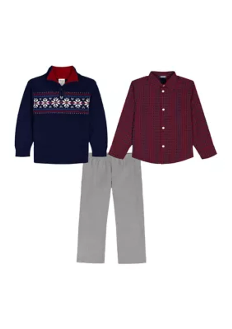 Boys 4-7 Snowflake Set