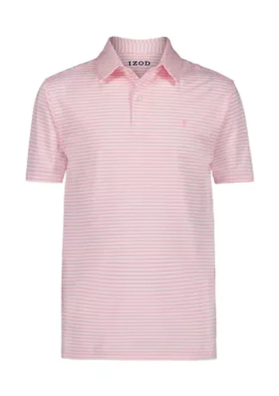 Boys - Short Sleeve Greenie Stripe Performance Polo Shirt