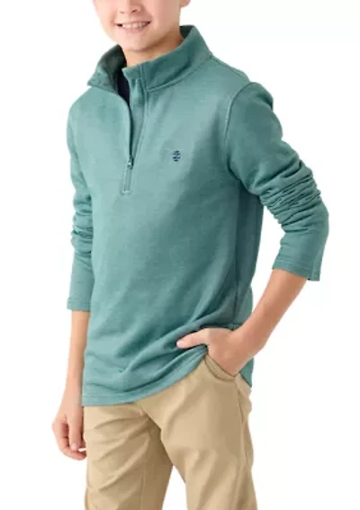 Boys 8-20 Feeder Stripe 1/4 Zip Sweater
