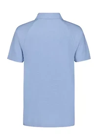 Boys 8-20 Husky Raglan Marled Performance Polo Shirt