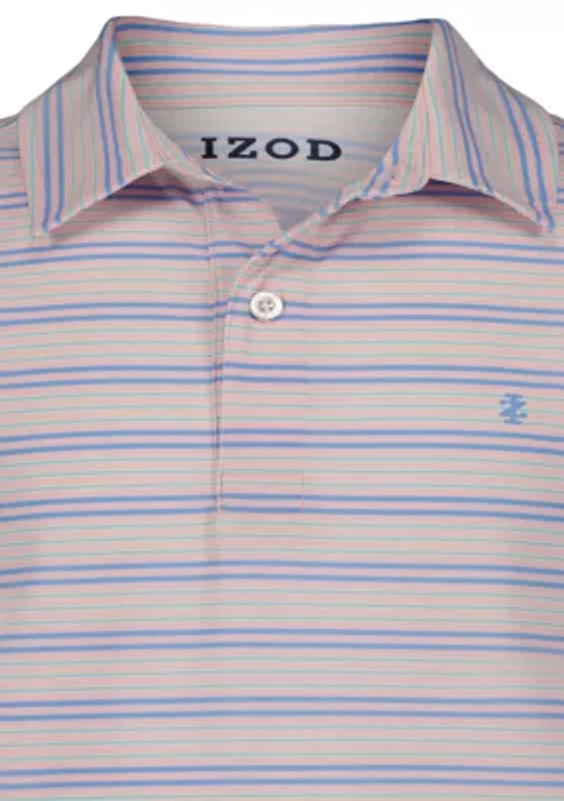 Boys 8-20 Multi Striped Performance Polo Shirt