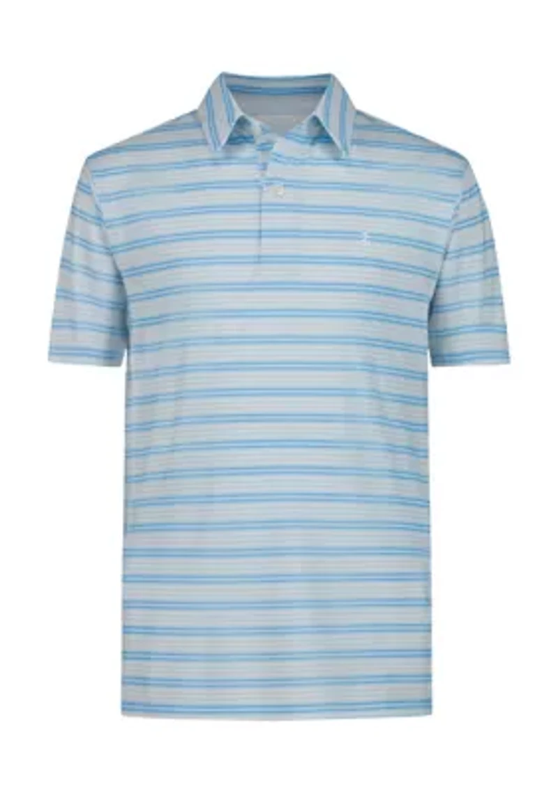 Boys 4-7 Short Sleeve Printed Clubhouse Multi Stripe Polo Shirt