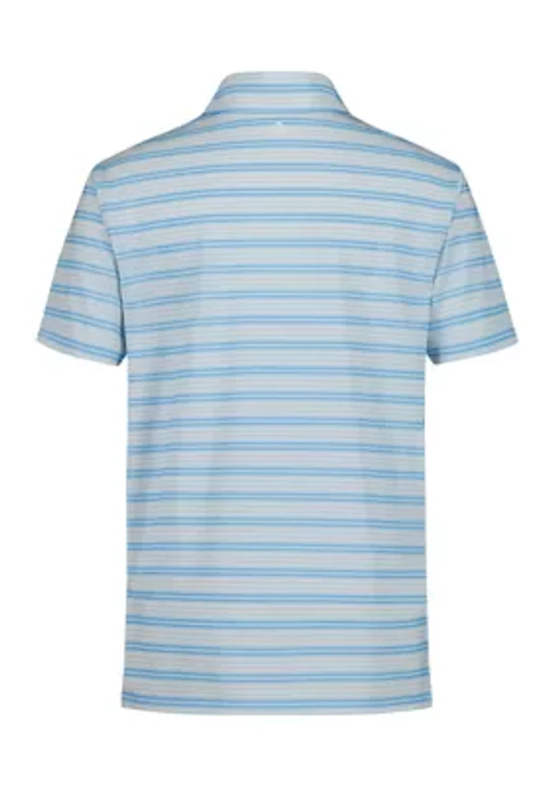 Boys 4-7 Short Sleeve Printed Clubhouse Multi Stripe Polo Shirt