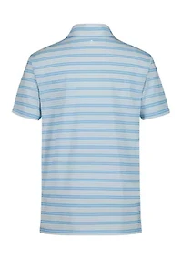 Boys 4-7 Short Sleeve Printed Clubhouse Multi Stripe Polo Shirt