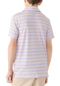 Boys 8-20 Multi Striped Polo Shirt