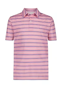 Boys 8-20 Short Sleeve Caddie Stripe Printed Performance Polo Shirt