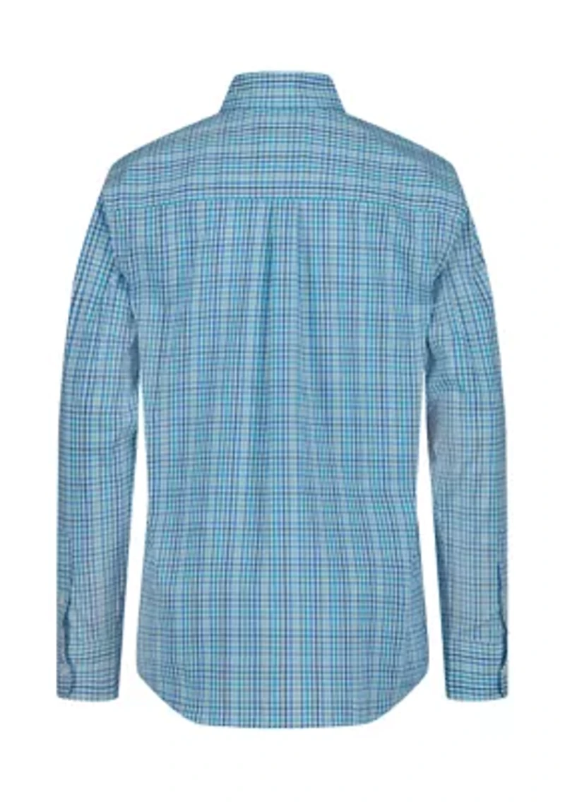 Boys 8-20 Long Sleeve Stretch Provincetown Plaid Shirt