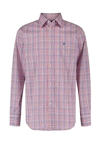 Boys 8-20 Stretch Provincetown Plaid Button Down Shirt